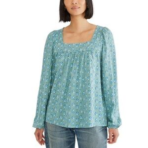 🍀Lucky Brand Square Neck Blouse🍀